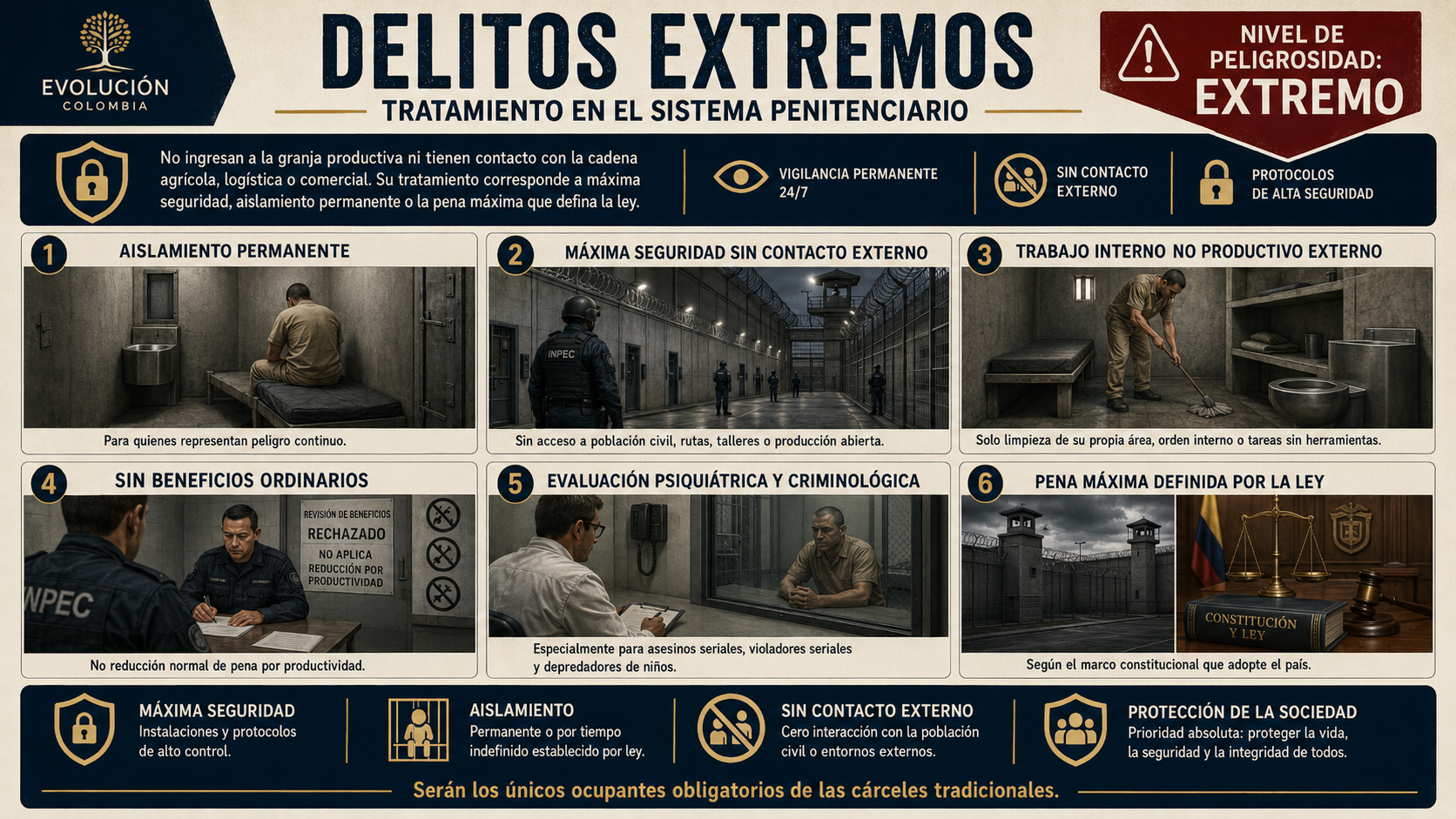 Delitos Extremos - Sistema Penitenciario