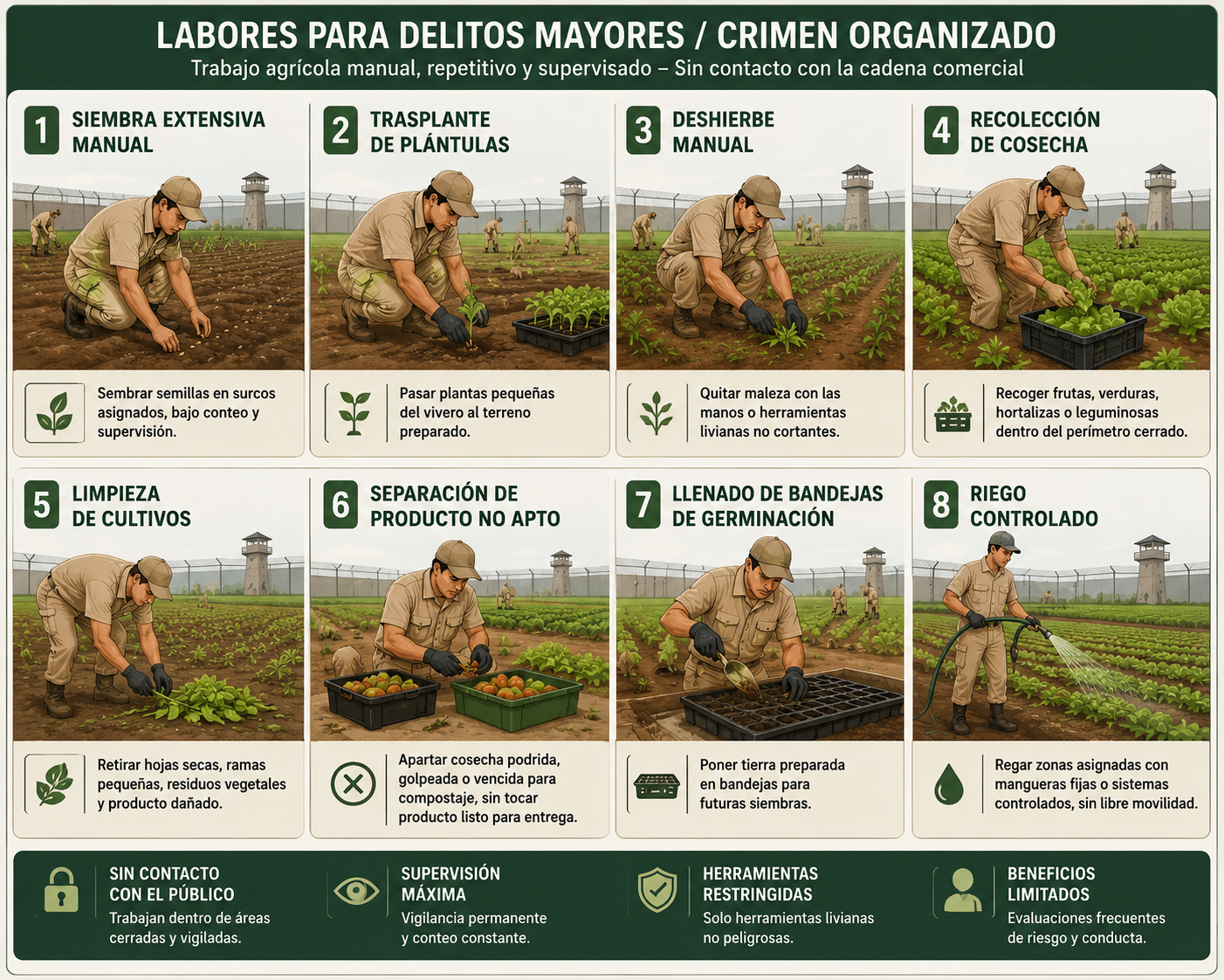Labores para Delitos Mayores - Evolución Colombia