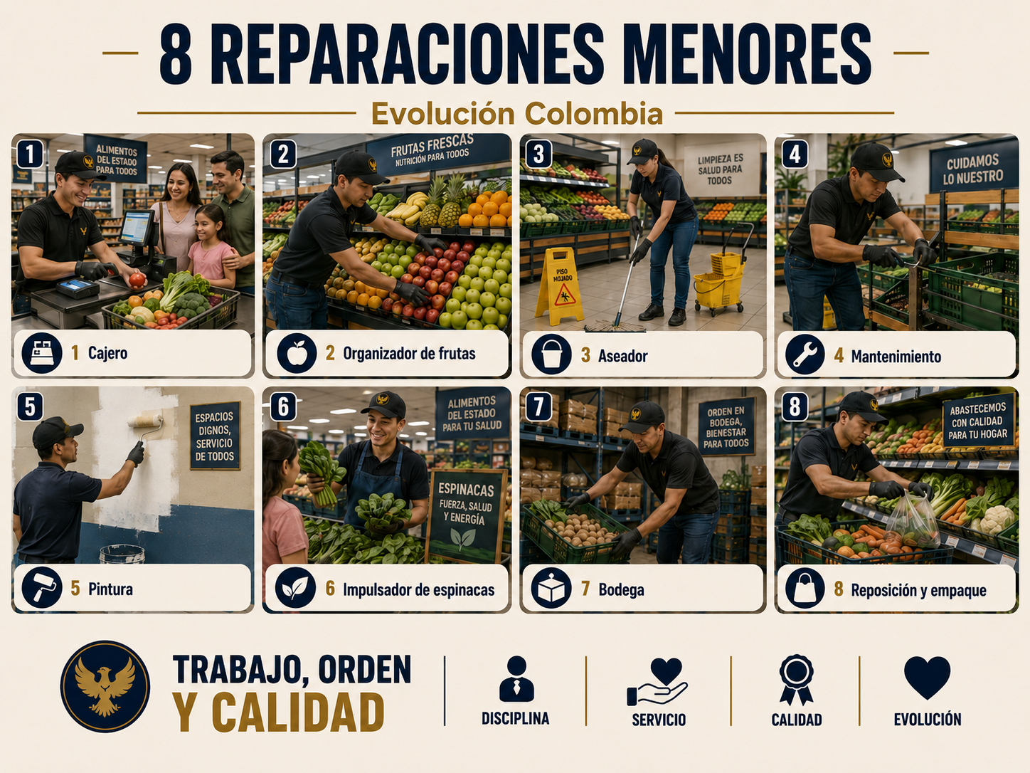 8 Reparaciones Menores - Evolución Colombia